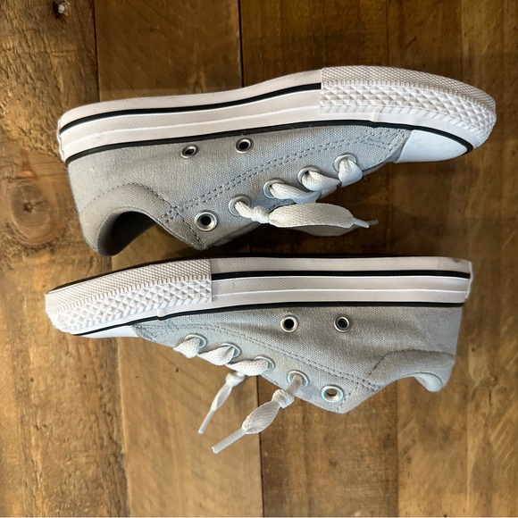 Converse Kids Light Gray All Star Sneakers - Picture 3 of 5